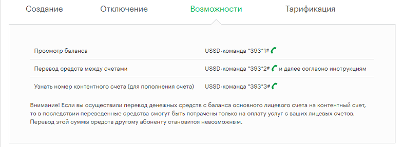 Услуга МегаФон 